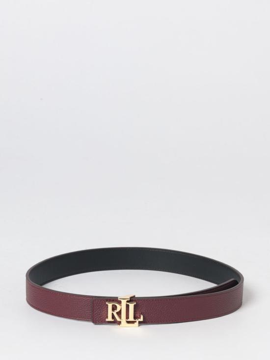 26SS 랄프 로렌 레귤러 벨트 412P06812 001 Burgundy