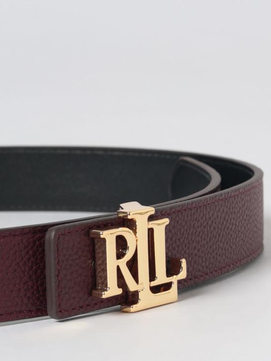 26SS 랄프 로렌 레귤러 벨트 412P06812 001 Burgundy - RALPH LAUREN