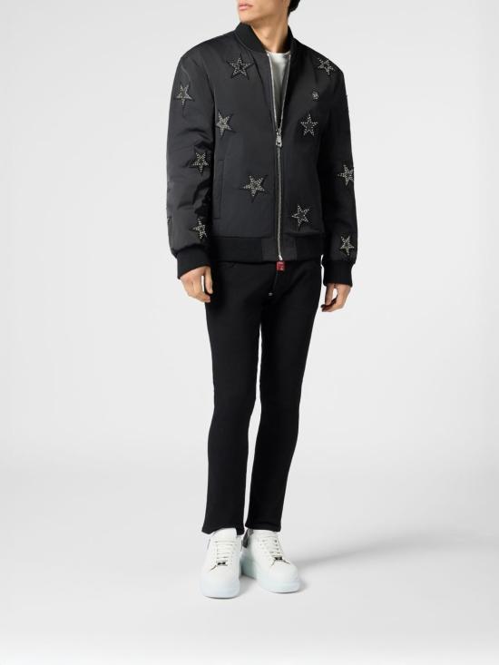 26SS 필립 플레인 봄버 자켓 PAFCMRB3030PNY002N 02 Black - PHILIPP PLEIN