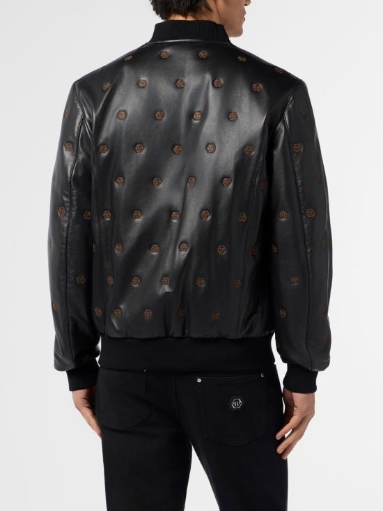 26SS 필립 플레인 가죽 자켓 SAFCMLB2016PLE005N 02 Black - PHILIPP PLEIN