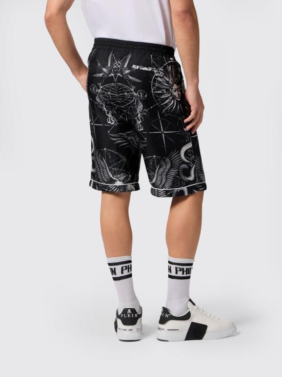 26SS 필립 플레인 숏팬츠 SAFCMRT1638PTE104N 02 Black - PHILIPP PLEIN