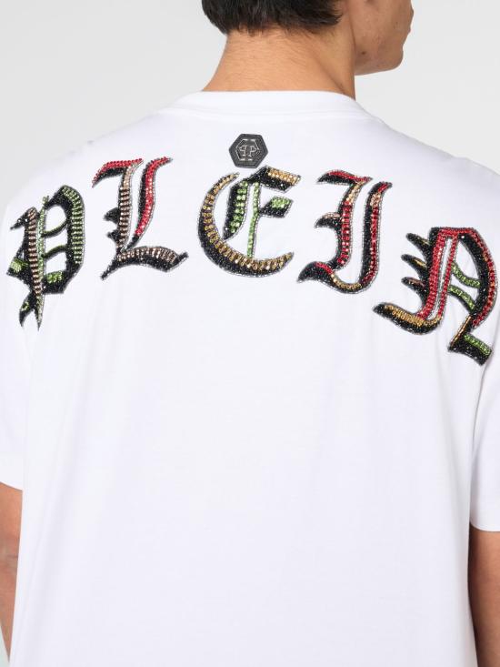 26SS 필립 플레인 반팔 티셔츠 SAFCMTK8845PJY002N 01 White - PHILIPP PLEIN