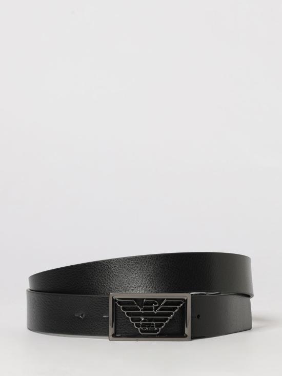 26SS 엠포리오 아르마니 가죽 벨트 Y4S507Y134J 88244 Black