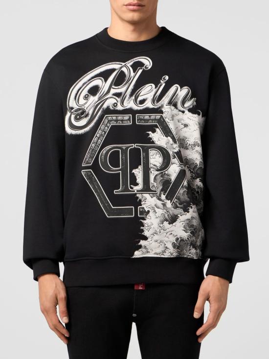 26SS 필립 플레인 긴팔 티셔츠 SAFCMJO1432PTE180N 02 Black