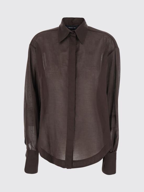 26SS 페데리카 토시 블라우스 41113415 69 Brown - FEDERICA TOSI