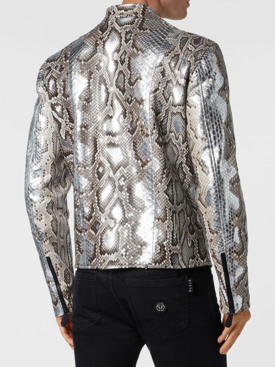 26SS 필립 플레인 가죽 자켓 PADCMLB1860PLE029P 1002 Black - PHILIPP PLEIN