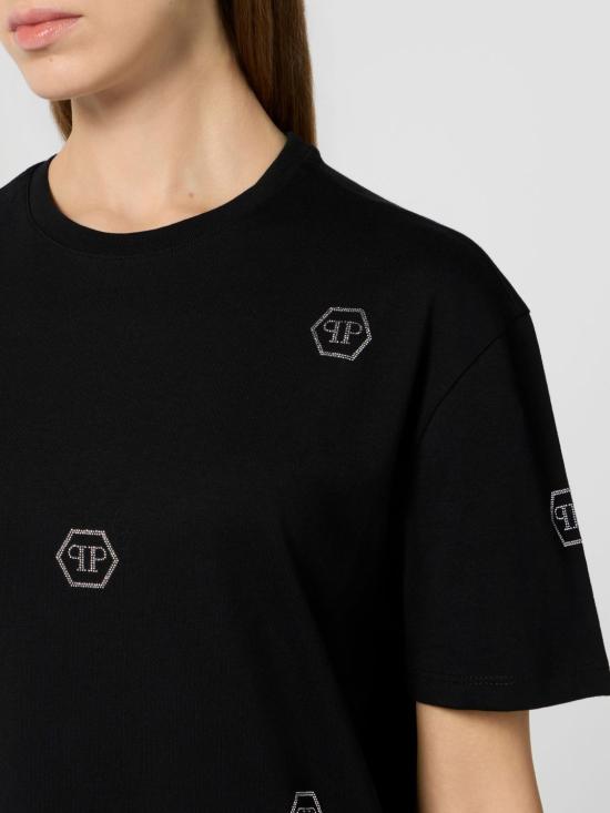 26SS 필립 플레인 반팔 티셔츠 SAFCWTK3840PJY002N 02 Black - PHILIPP PLEIN