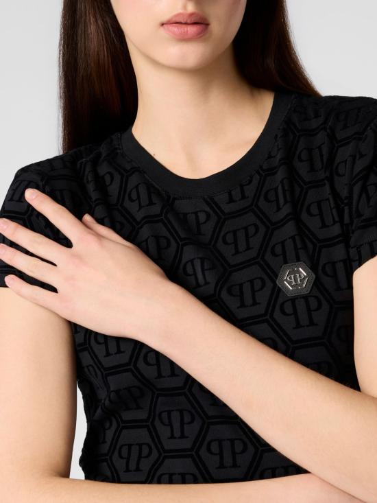 26SS 필립 플레인 반팔 티셔츠 SAFCWTK3841PJY002N 02 Black - PHILIPP PLEIN