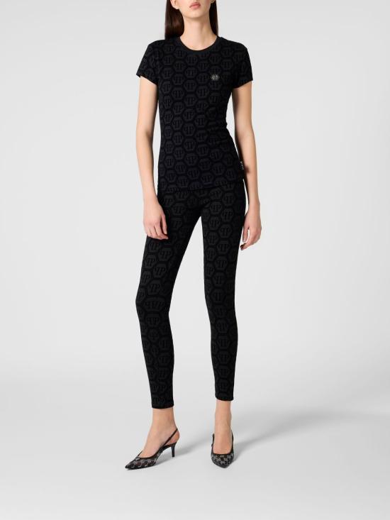 26SS 필립 플레인 반팔 티셔츠 SAFCWTK3841PJY002N 02 Black - PHILIPP PLEIN