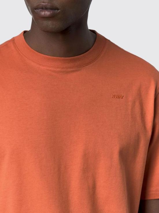 26SS 까웨 반팔 티셔츠 K81489W 896 Orange - K-WAY