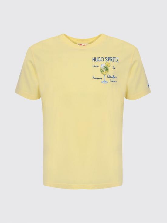 26SS 세인트바쓰 반팔 티셔츠 POT0001 01621L Yellow - MC2 SAINT BARTH