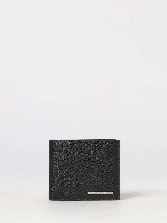 26SS 알마니 AX 로고 각인 블랙 남성 지갑 XM000167AF19931 UC001 Black