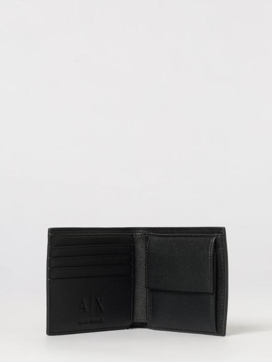 26SS 알마니 AX 로고 각인 블랙 남성 지갑 XM000167AF19931 UC001 Black - ARMANI