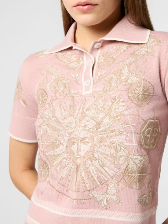 26SS 필립 플레인 폴로 티셔츠 SAFCWKK0303PKN002N 03 Fuchsia - PHILIPP PLEIN
