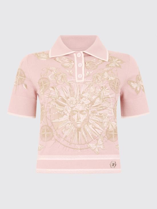 26SS 필립 플레인 폴로 티셔츠 SAFCWKK0303PKN002N 03 Fuchsia - PHILIPP PLEIN