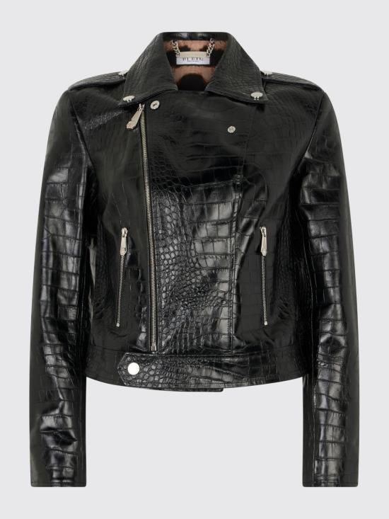 26SS 필립 플레인 가죽 자켓 SAFCWLB1201PLE010N 02 Black - PHILIPP PLEIN