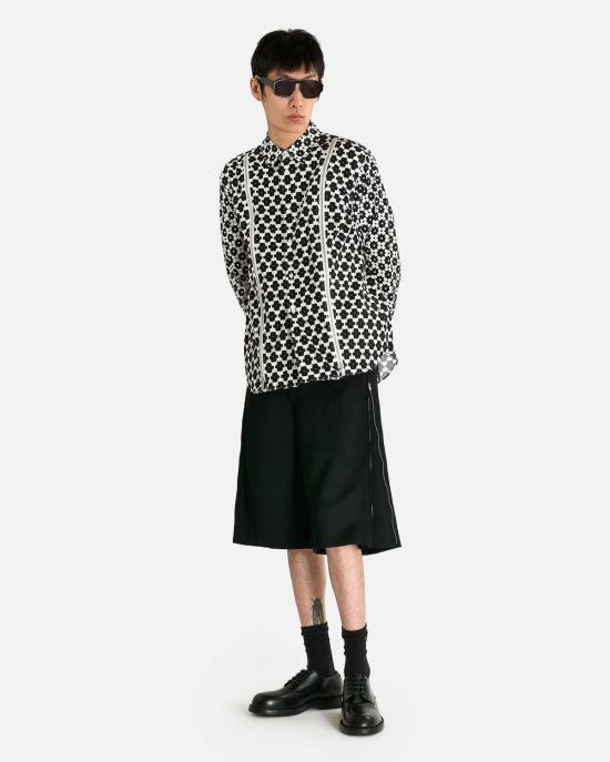  꼼데가르송 긴팔 셔츠 Comme Des Garçons 더블 지퍼 버튼 업 - COMME DES GARCONS