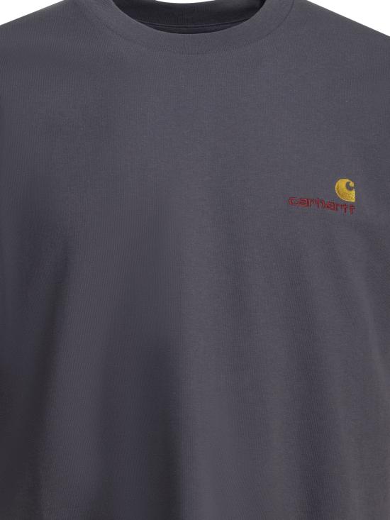 26FW 칼하트 WIP 숏슬리브 아메리칸 스크립트 티셔츠 I0299563RI XX Purple - CARHARTT WIP