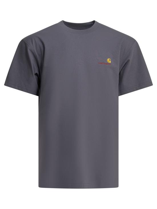 26FW 칼하트 WIP 숏슬리브 아메리칸 스크립트 티셔츠 I0299563RI XX Purple