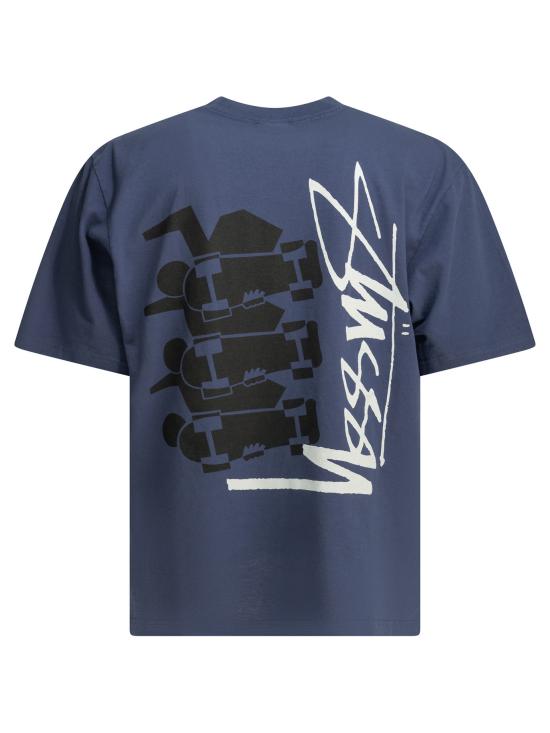 26FW 스투시 반팔 티셔츠 19051780811 Blue - STUSSY