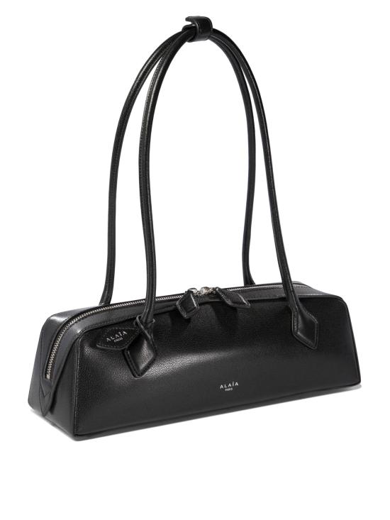 26FW 알라이아 르 테켈 미디움 레더 숄더백 AA1S06033CA212999 Black - ALAIA