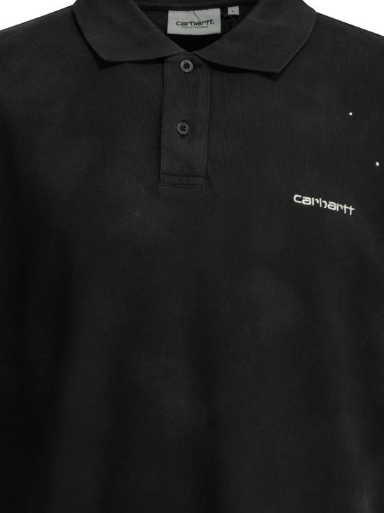 26FW 칼하트 WIP 폴로 티셔츠 I03685689 EJ Black - CARHARTT WIP