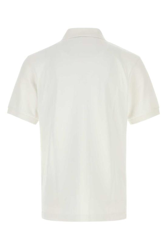 26FW 겐조 시그니처 엠브로이드 슬림 코튼 폴로 셔츠 FG65PO1554PU 02 White - KENZO