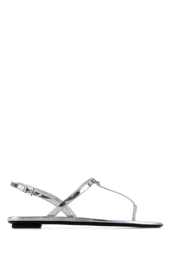 26FW 프라다 삼각로고 페이턴트 플립플랍 샌들 1Y395OF0053AU1 F0118 Silver