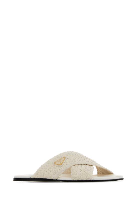 26FW 프라다 삼각 로고 뮬 슬리퍼 1XX805F005034 F097W White - PRADA