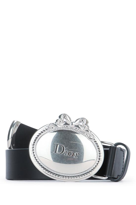 26FW 디올 가죽 벨트 4730PDTOL H00N NOIR