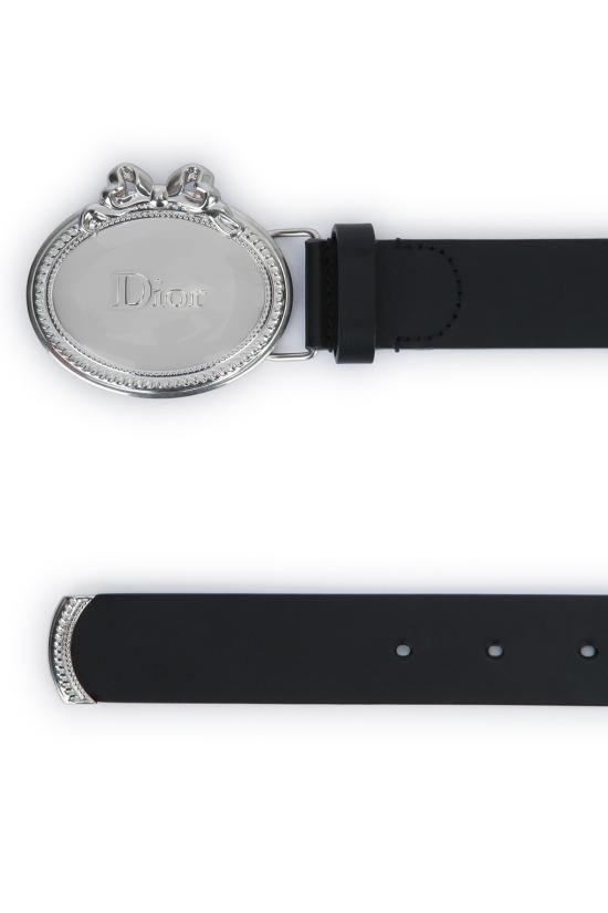 26FW 디올 가죽 벨트 4730PDTOL H00N NOIR - DIOR