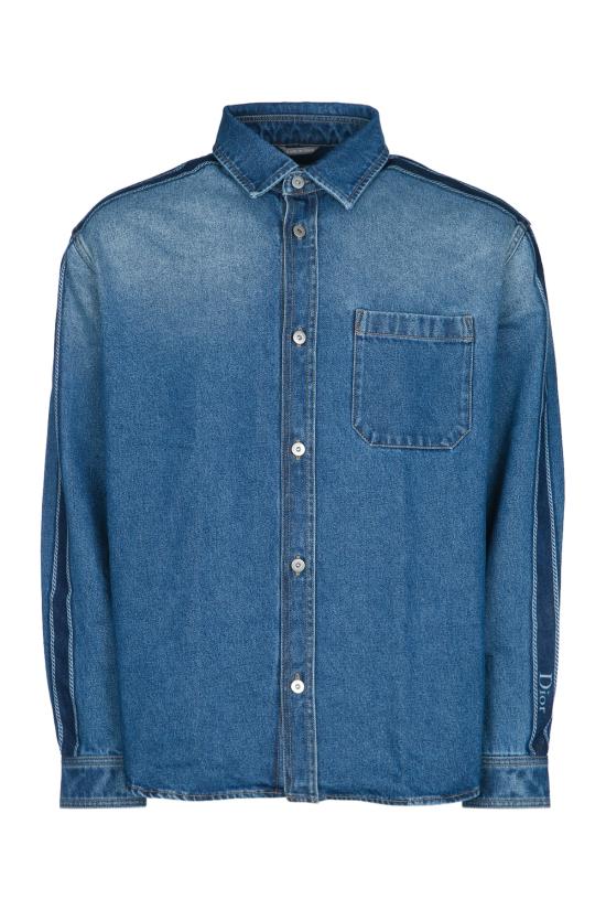 26FW 디올 데님 셔츠 693D589A3083 580 Blue