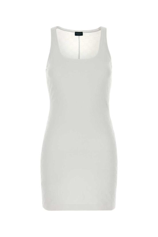 26FW 구찌 GG 저지 자카드 드레스 865171XUAO2 9000 White