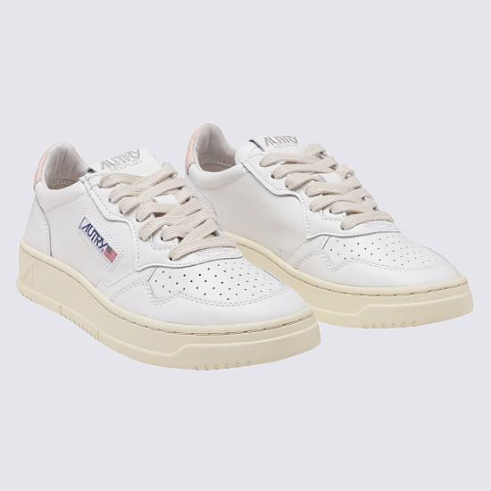 26FW 오트리 메달리스트 로우 레더 스니커즈 AULW LL16 LEAT LEAT WHT PINK - AUTRY