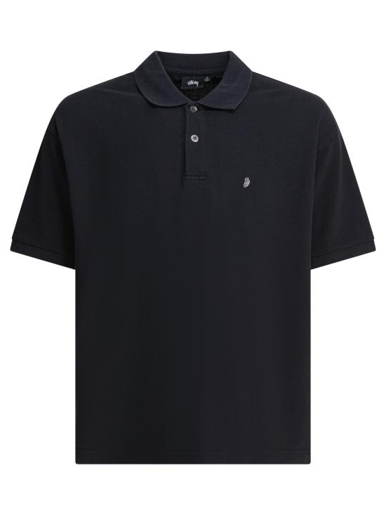 26SS 스투시 폴로 티셔츠 11403670001 BLACK Black