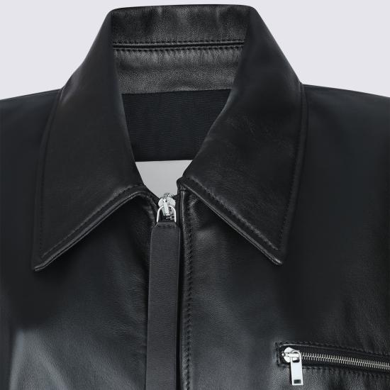 26SS 질샌더 가죽 자켓 J02SW0048 J07187001 Black - JIL SANDER
