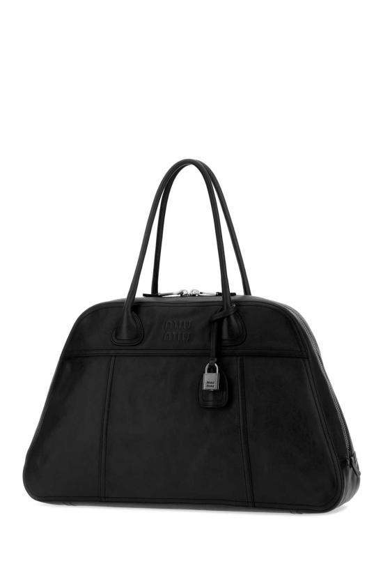 26FW 미우미우 토트백 5BB1952IER F0002 Black - MIU MIU