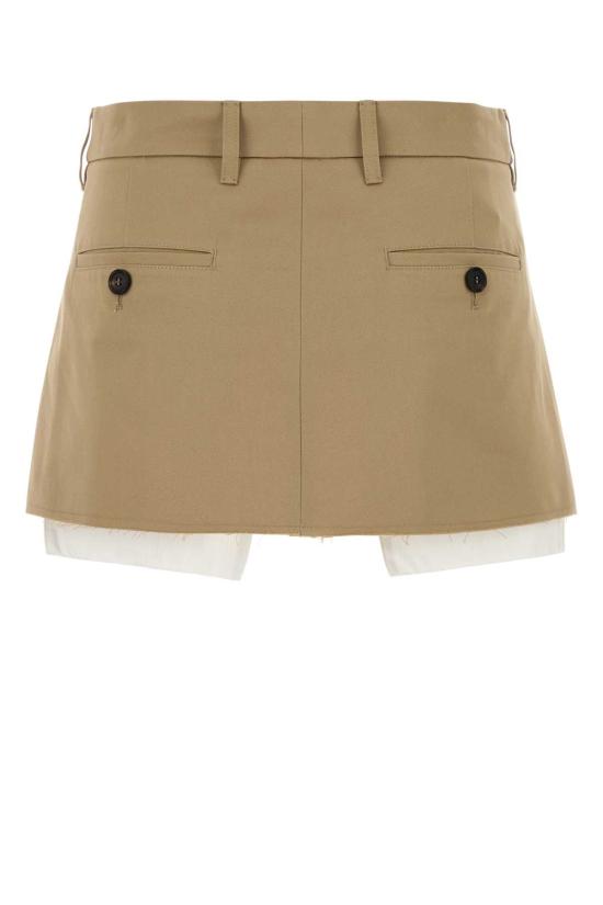 26FW 미우미우 숏 스커트 MG2690SOOO1UPX F0065 Beige o Tan - MIU MIU