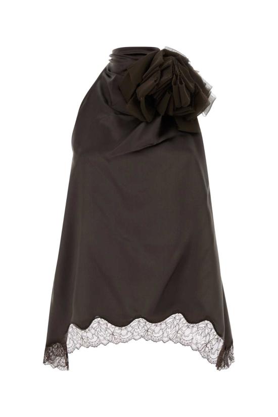 26SS 마그다뷰트림 민소매 티셔츠 347426 BROWN Brown
