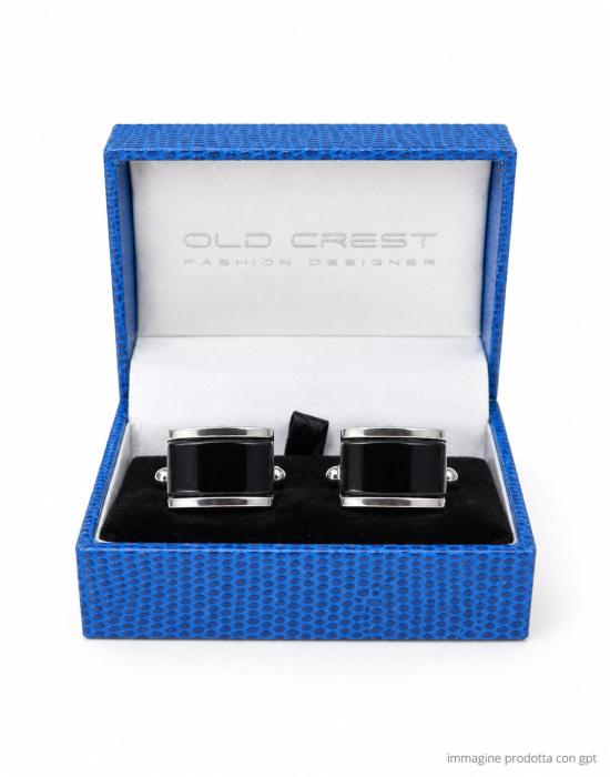 26SS OLD CREST 커프스 링크/타이 홀더 7019 15 SILVERBLACK - OTHER BRANDS