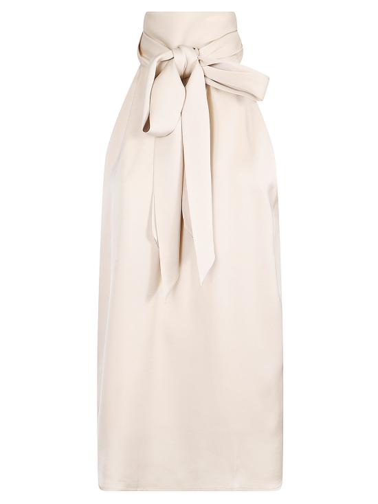 26SS 실크95파이브 민소매 티셔츠 VILLETTE HALTER TOP ALOMONDINE Beige
