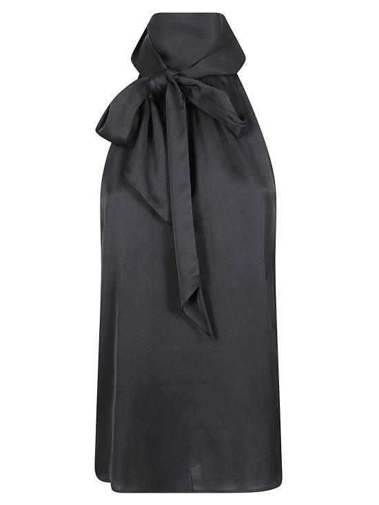 26SS 실크95파이브 민소매 티셔츠 VILLETTE HALTER TOP NOIR Black