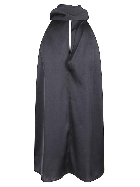 26SS 실크95파이브 민소매 티셔츠 VILLETTE HALTER TOP NOIR Black - SILK95FIVE