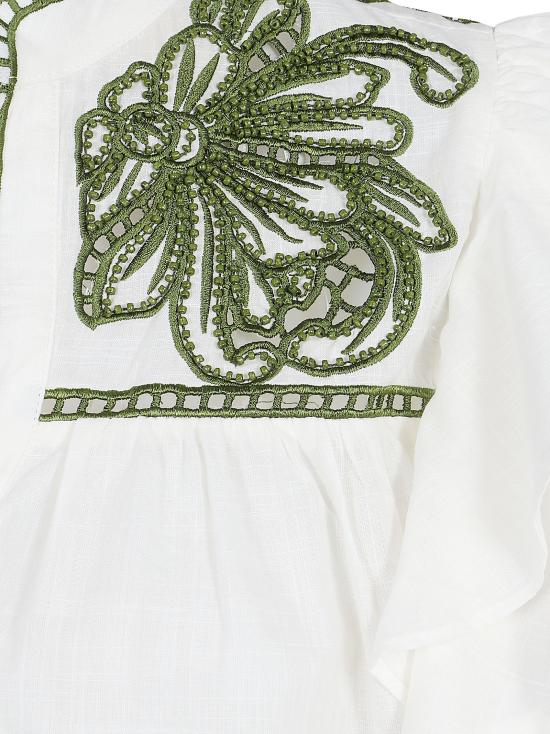 26SS 스칼렛 파피스 반팔 티셔츠 VANIA TOP CALLA GREEN Bianco verde - SCARLETT POPPIES