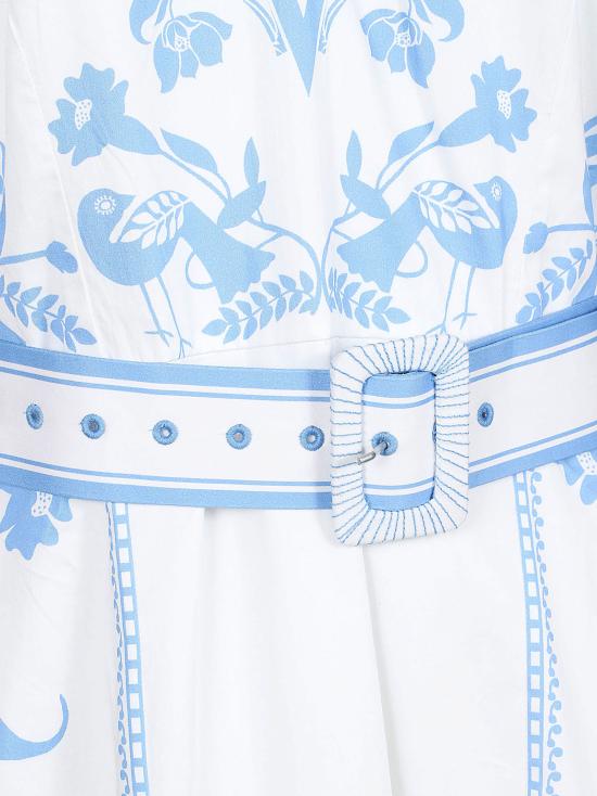 26SS 스칼렛 파피스 미디 원피스 VALMIRA DRESS WHITE BLU Bianco azzurro - SCARLETT POPPIES