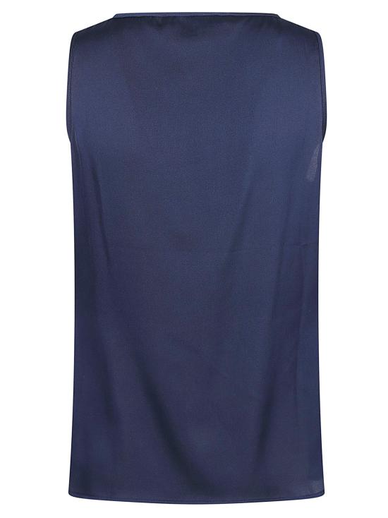 26SS 실크95파이브 민소매 티셔츠 PARIS COWL NECK NAVY Blue - SILK95FIVE