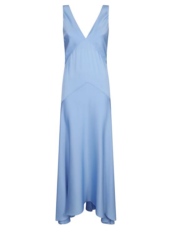 26SS 실크95파이브 롱 원피스 MAR A LAGO EVENING DRESS PERIWINKLE Glicine