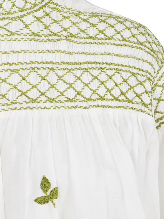 26SS 스칼렛 파피스 블라우스 NOVELLE TOP CALLA GREEN Bianco verde - SCARLETT POPPIES