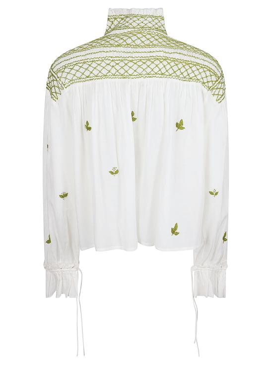26SS 스칼렛 파피스 블라우스 NOVELLE TOP CALLA GREEN Bianco verde - SCARLETT POPPIES