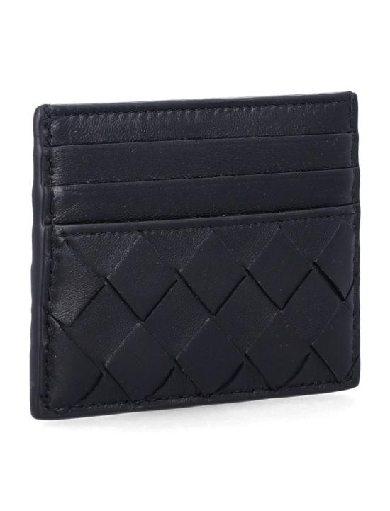 26SS 보테가베네타 인트레치아토 크레딧 카드 케이스 796324VCPP3 8425 Nero - BOTTEGA VENETA